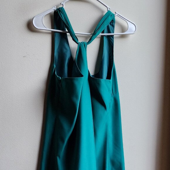 J. Crew Teal Cross Back Shift Dress Size 0 - Picture 12 of 16